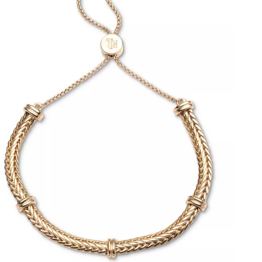 Lauren Ralph Lauren Gold-Tone Slider Bracelet